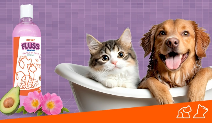 Fluss Rosa Mosqueta & Aguacate: nutrición, reparación e hidratación profunda para la piel y el pelaje.