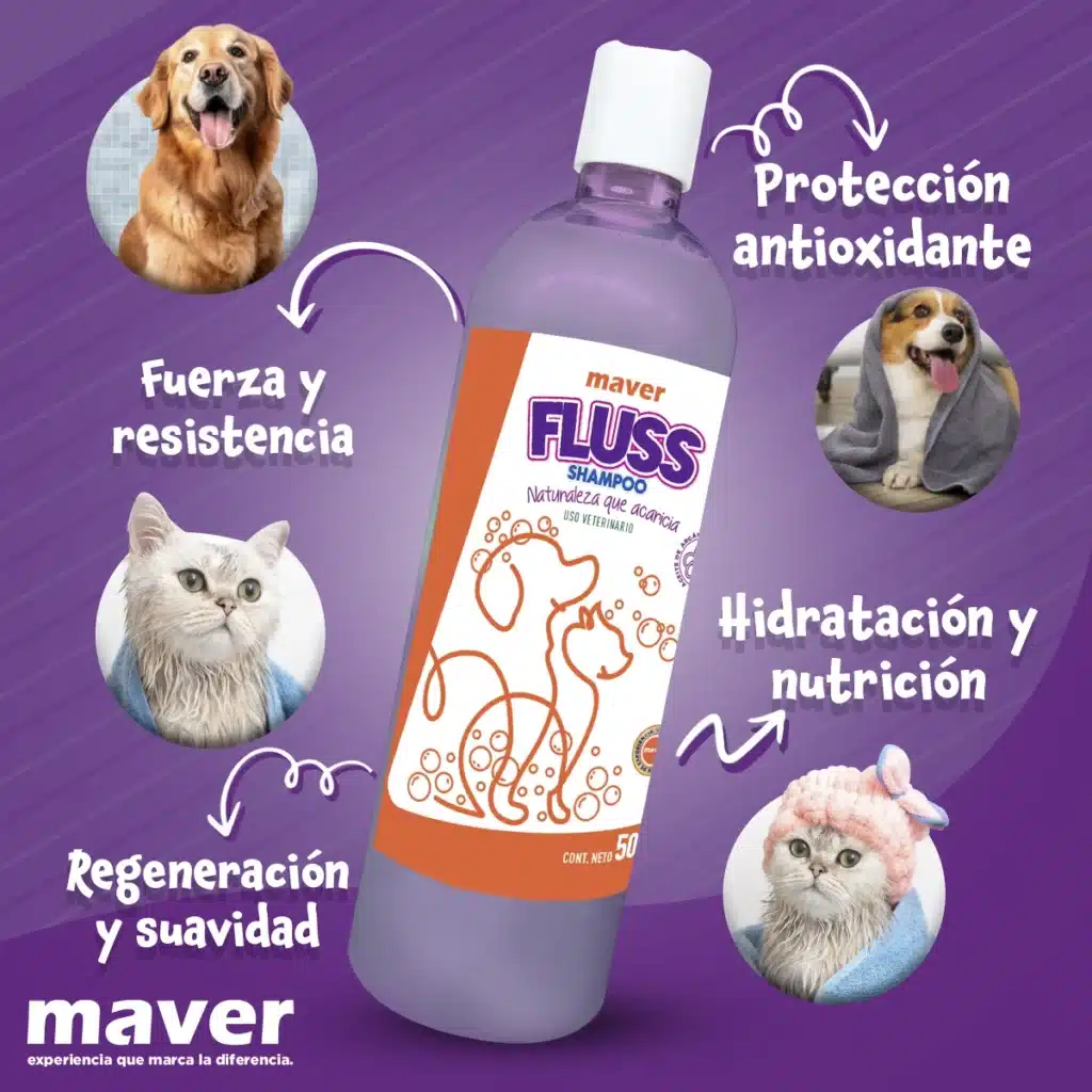 Imagen de Fluss aceite de argán y uva mostrando los beneficios en las macotas