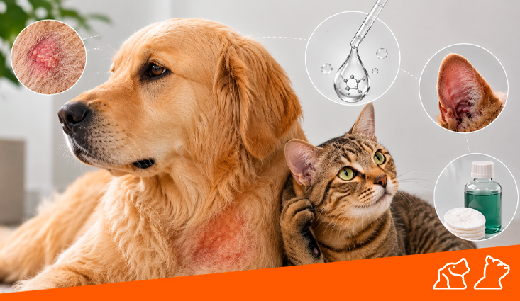 Guía de Clorhexidina para Mascotas: Cómo Tratar Problemas de la Piel y Oídos en Perros y Gatos